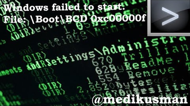 Windows Failed To Start Boot Bcd Vista