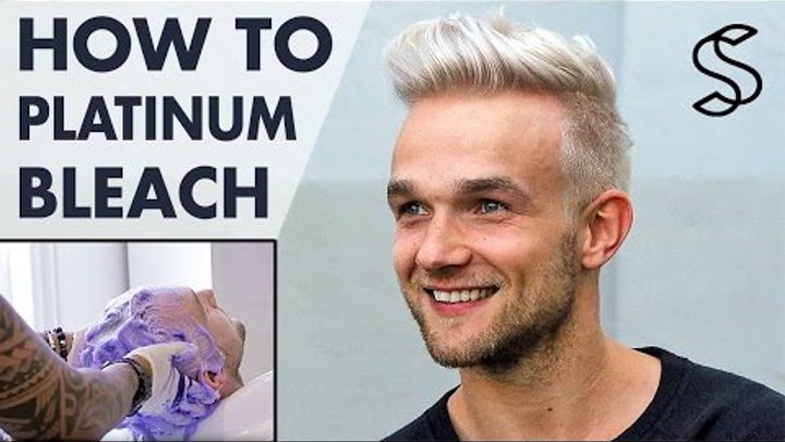 Platinum Blonde Hair For Men How To Bleach Mens Hair Silver