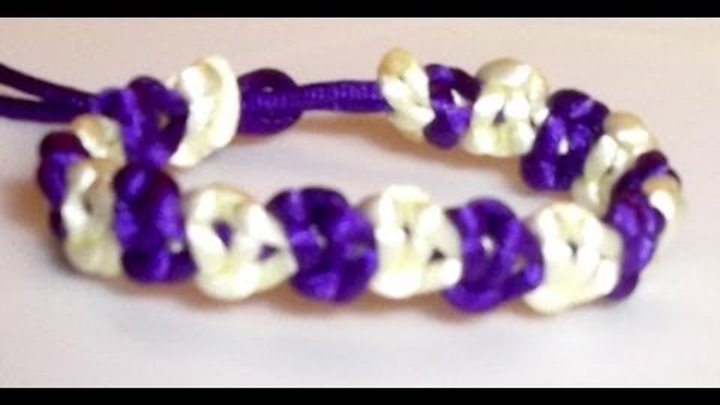 Tutorial Como Hacer Una Pulsera De Dos Colores Con Hilo Cola De Raton Diy