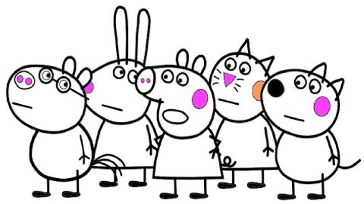 Peppa Wutz Und Freunde Zeichnen Und Malen Fur Kinder Peppa Pig