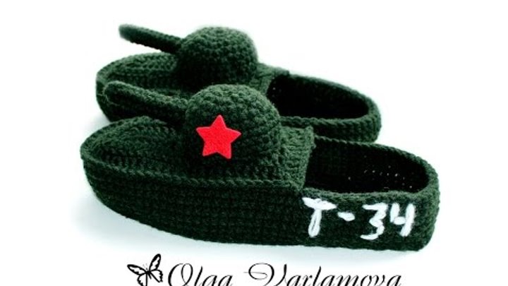 Вяжем мужские тапочки крючком видео Вяжем мужские тапочки крючком видео