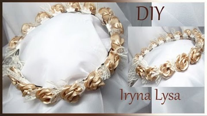 Мастер класс венок из роз канзаши