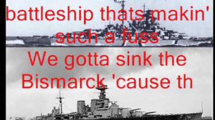 Johnny Horton Sink The Bismarck With Lyrics