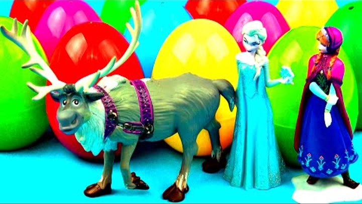 Disney Frozen Surprise Eggs Mickey Cars 2 Peppa Pig Disney Princess Littlest Pet Shop Dora FluffyJet