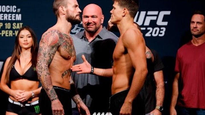 UFC 203 Weigh-Ins: CM Punk Refuses to Shake Mickey Gall's Hand