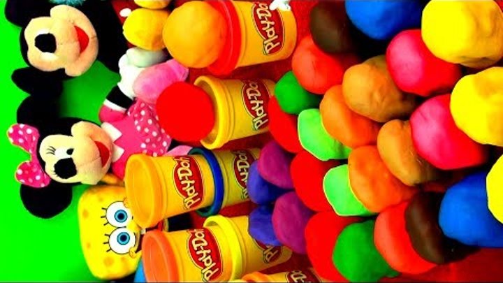 30 Surprise EGGS Playdough Angry Birds Peppa Pig Hello Kitty Toy Story Disney Pixar Cars Kinder toys