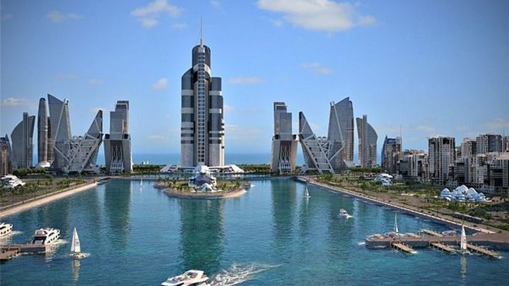 Azerbaijan Tower - в Каспийском море - Баку 2020....