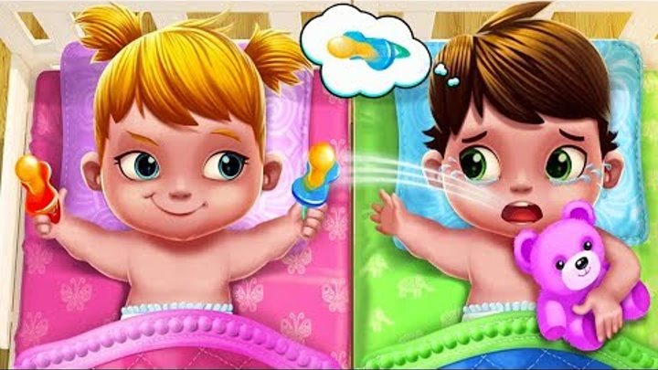 Fun Kids Game - Baby Twins Adorable Two - Fun Play Babysitter Dress Up, Bath Time & Care Games