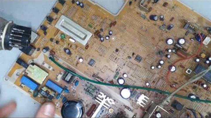 ремонт телевизора samsung CK-5083ZR (шасси p69sa1) не включается