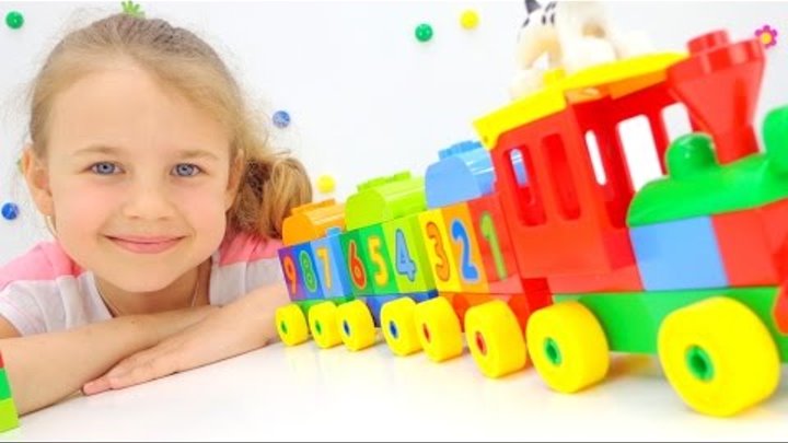 Конструктор LEGO DUPLO Поезд. Лего игры для детей и ЦИФРЫ. Ксюша Дети и Родители