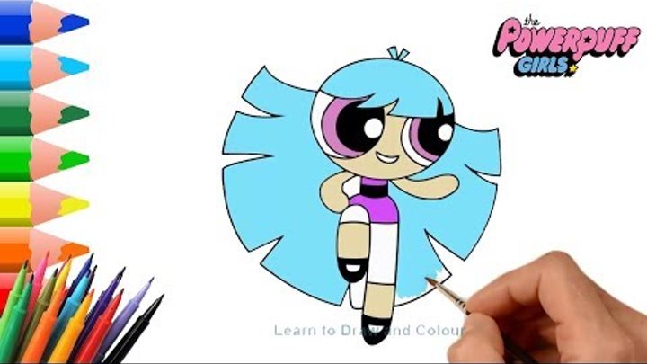 Powerpuff girls rowdyruff boys | How to draw Fourth Brick Boomer Blossom Bubbles | Video for Kids #2