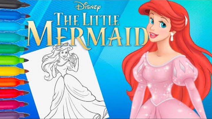 Little Mermaid Ariel Disney Princess in a Beautiful Dress. Диснеевские Принцессы - Русалочка Ариель