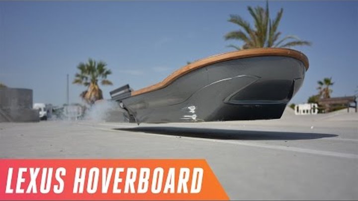 Riding the Lexus hoverboard in Spain