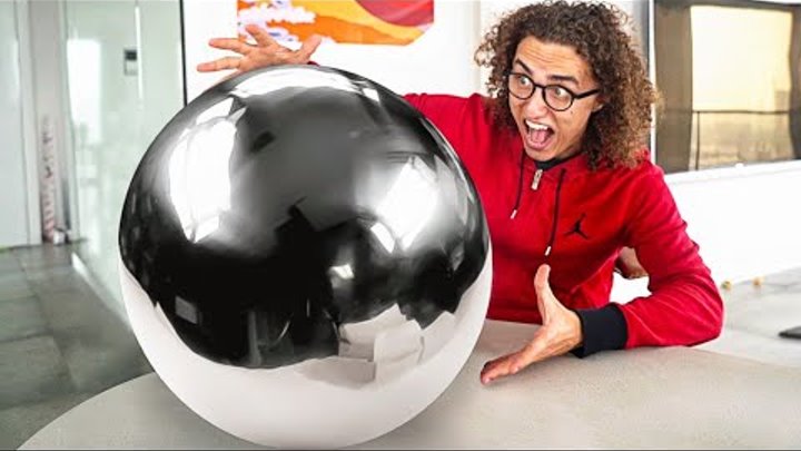 WORLDS BIGGEST MIRROR POLISHED FOIL BALL! - Japanese Foil Ball Challenge