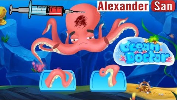 БОЛЬНИЦА ДЛЯ МАЛЫШЕЙ Доктор животных в океане Мультик игра для детей Fun Animals Care Baby Doctor