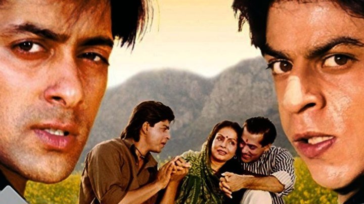 Каран и Арджун (классика индийского кино, мелодраматический фэнтези-боевик с Салманом Кханом, Шах Рукх Кханом, Амришом Пури) | Индия, 1995