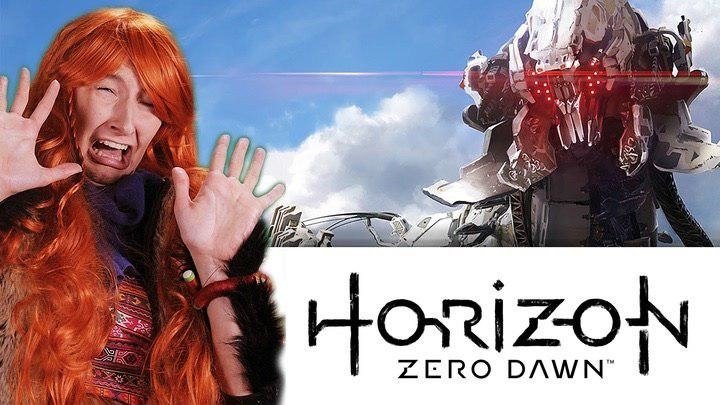 КВНщица играет в Horizon Zero Dawn