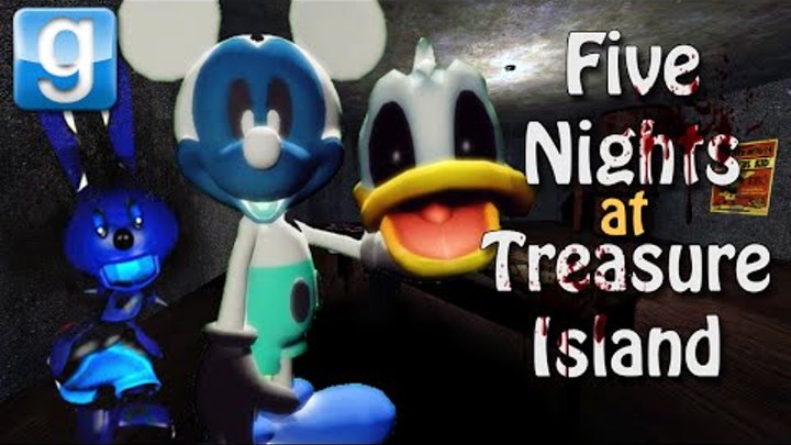 Gmod FIVE NIGHTS AT TREASURE ISLAND w/ Events (Garry's Mod Horror Map)