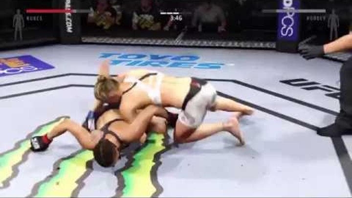 Ronda Rousey vs Amanda Nunes Full Fight - EA UFC 2 Title Fight