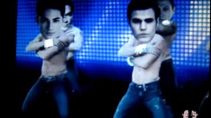 The Vampire Diaries Ian S. Paul W. Michael T. Zach R. and Steven M. dancing SHIRTLESS!!!