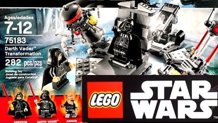 Lego Star Wars 2017 Трансформация Дарта Вейдера (75183). Смотреть наборы Лего Звёздные войны Обзор