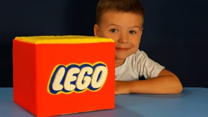 Giant Lego Surprise Box Opening with Kinder Surprise Eggs - made of Play Doh. Lego Toy Box Egg