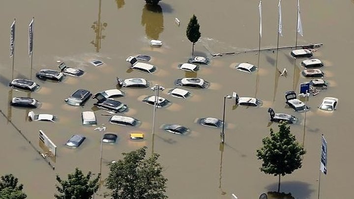 Чудовищное наводнение в Германии 30.05.2016