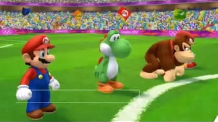 Mario and Sonic at the London 2012 Olympic Games (Wii) - Football #4 (Request)