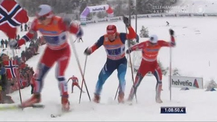 Лыжные гонки Мужчины Эстафета 4х7,5 км 8 декабря 2013 г. Лиллехаммер Норвегия