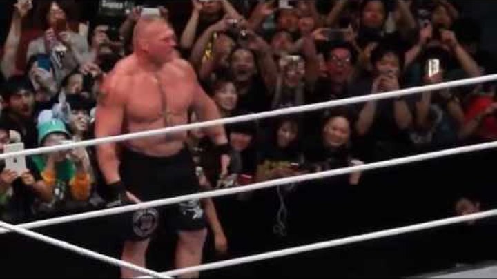 WWE Japan tour 2015 Brock Lesnar VS Kofi Kingston