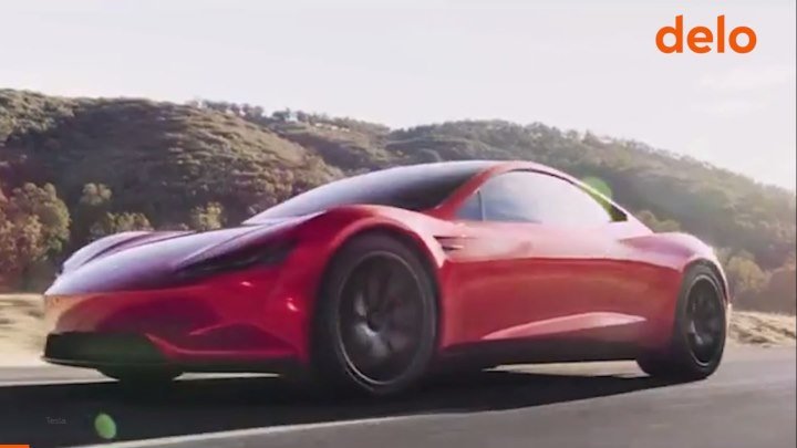 Новый электрокар Tesla Roadster