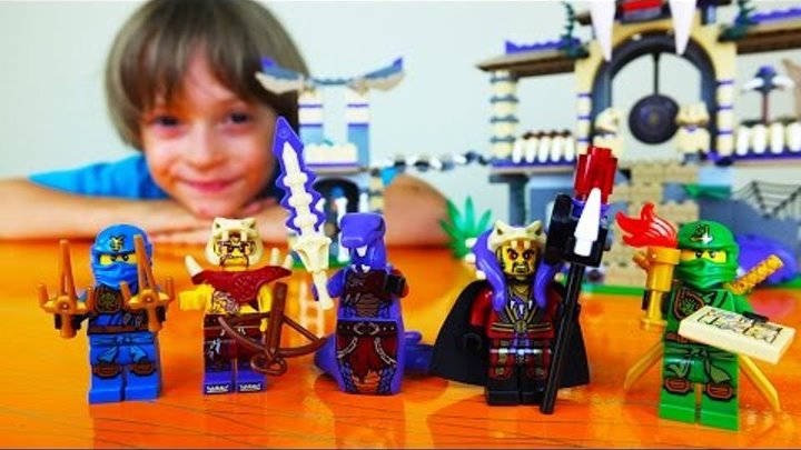 ✌ ВЛОГ Арсения: LEGO NINJAGO Храм Клана Анакондрай. Видео обзор набор 70749