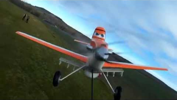 Dusty Crophopper (Disney Planes) - inboard front view - RC Flying model
