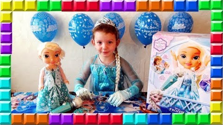 ✿ FROZEN Холодное Сердце Поющая кукла ЭЛЬЗА С МИКРОФОНОМ Обзор Disney Princess Singing Elsa