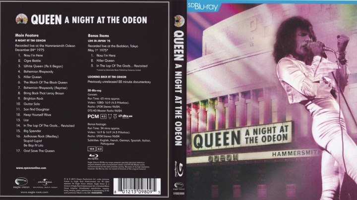Queen - A Night At The Odeon (1975 / 2015)