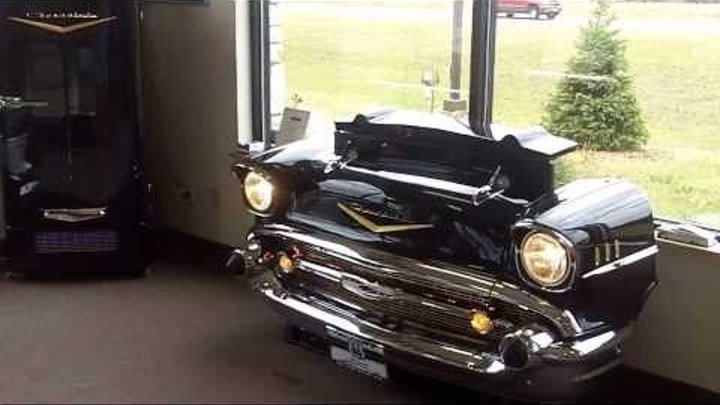 1957 Chevy TV lift, Couch, and Refrigerator for the Ultimate Man Cave from ClassicCarRoom.com