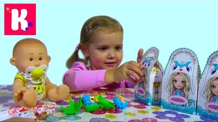 Кукла пупс с ароматом сюрпризы малыши и сестрички игрушки Yogurtinis doll unboxing surprise toys