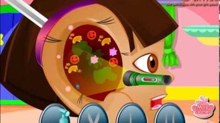 Даша Игра—Даша у лора—Мультик Онлайн Видео Игра Для Детей 2015Dora Ear Doctor Dora the Explorer