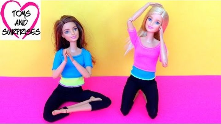 ❀ Барби Безграничные движения Кукла Йог Игрушки для девочек Barbie Made To Move Распаковка