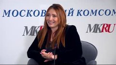 Анастасия Спиридонова в пресс-центре «MK»