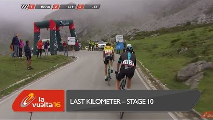 Last kilometer / Ultimo kilómetro - Étape 10 - La Vuelta a España 2016