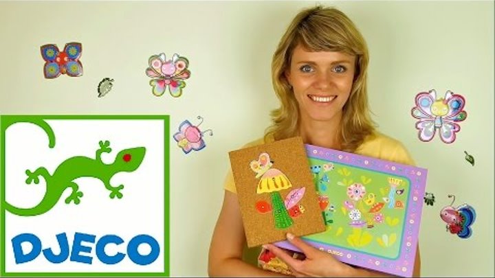 Носики Курносики • Видео для детей. Учимся делать цветочную аппликацию Джеко (Djeco Toys)