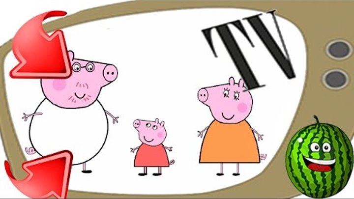 Свинка Пеппа пазл, раскраска Свинка Пеппа. Учим цвета Peppa Pig