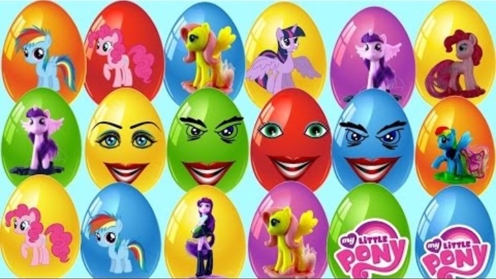 My Little Pony 24 Kinder Surprise Eggs Unboxing Huevos Sorpresa MLP