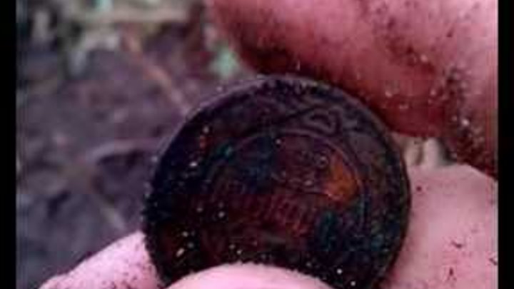 Поиск монет клада металоискателем 2015