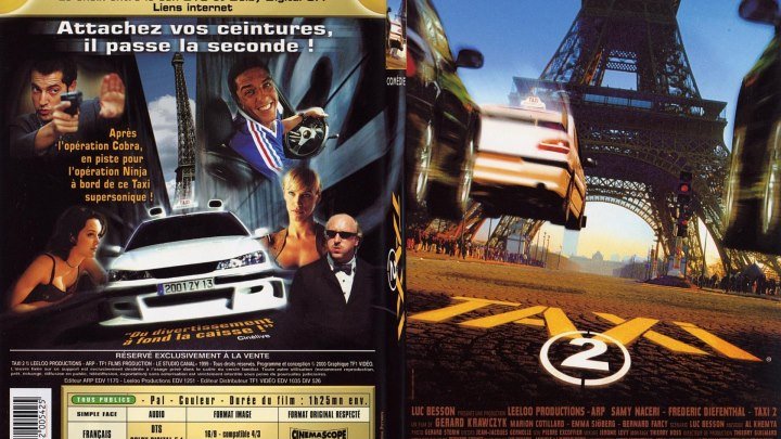 Х/Ф "Такси 2"(2000)Боевик, Комедия