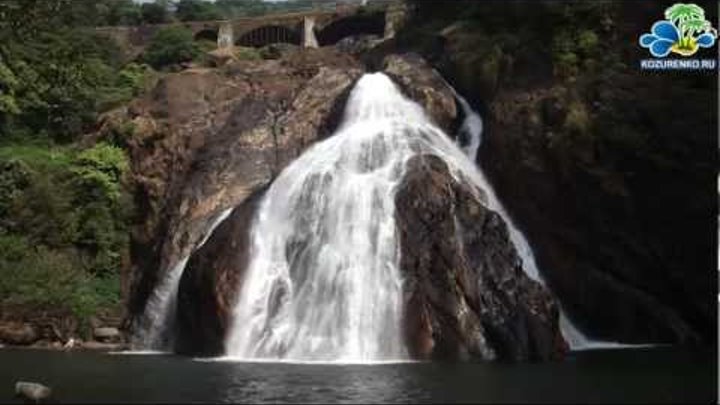 Водопад Дудхсагар в ГОА. Dudhsagar falls in GOA India