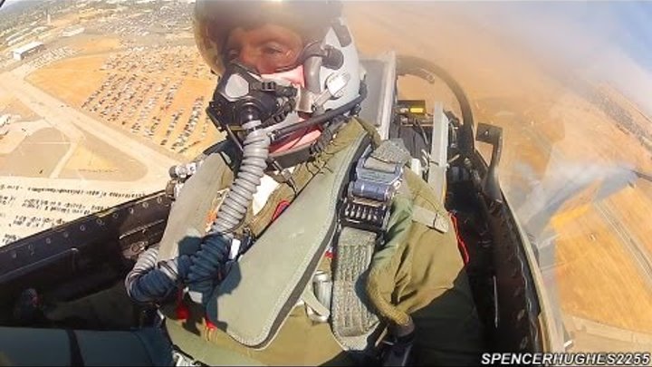 GoPro [COCKPIT VIDEO] F-16 VIPER WEST HERITAGE FLIGHT @ 2012 CALIFORNIA CAPITAL AIR SHOW