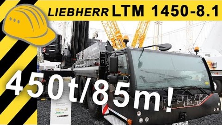 Liebherr Prototyp LTM 1450-8.1 8-Achser Fahrzeugkran - bauma 2016 - Bauforum24 TV - 4K UHD