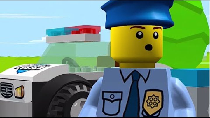 LEGO JUNIORS. Мультики про машинки. ЛЕГО мультики - Супер полицейский